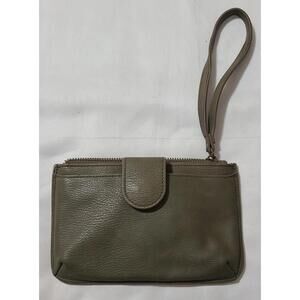 Universal Thread Dark Green Wristlet Wallet Top Zip Closure Coin Purse Organizer